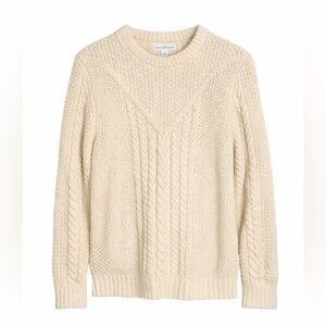 Men’s L.L.Bean Signature Cotton Cable Knit Sweater – Size Large